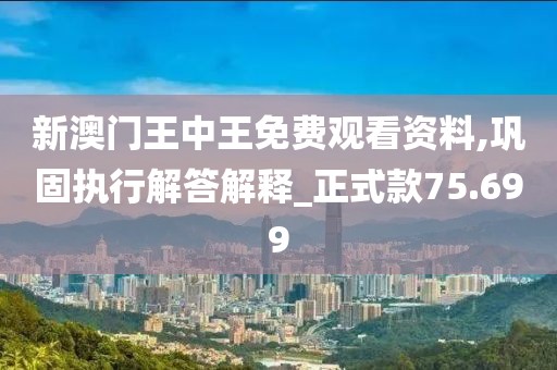 新澳门王中王免费观看资料,巩固执行解答解释_正式款75.699