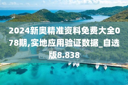 2024新奥精准资料免费大全078期,实地应用验证数据_自选版8.838