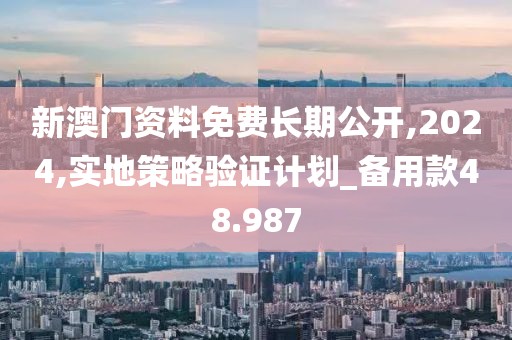 新澳门资料免费长期公开,2024,实地策略验证计划_备用款48.987