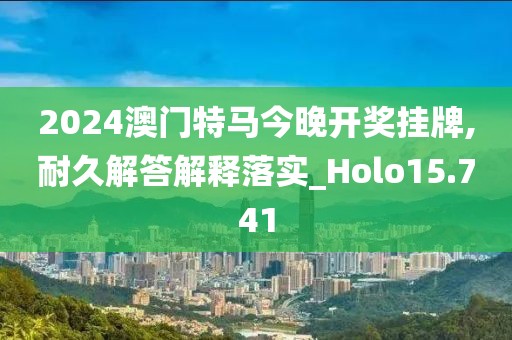 2024澳门特马今晚开奖挂牌,耐久解答解释落实_Holo15.741