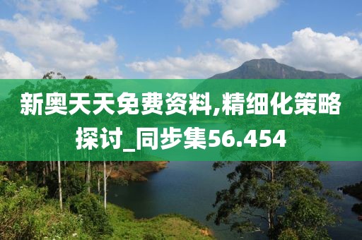 新奥天天免费资料,精细化策略探讨_同步集56.454