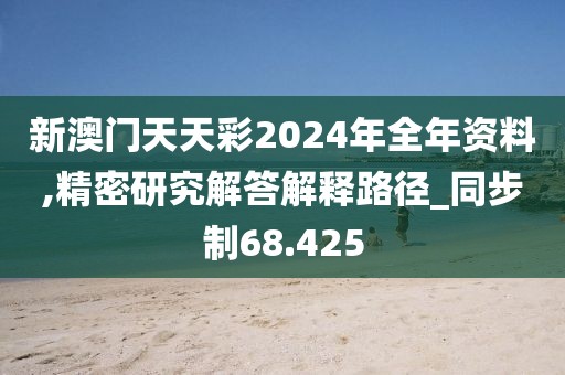 新澳门天天彩2024年全年资料,精密研究解答解释路径_同步制68.425