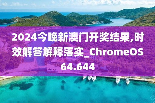2024今晚新澳门开奖结果,时效解答解释落实_ChromeOS64.644