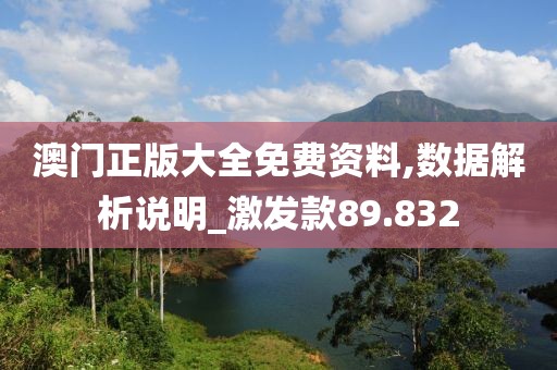 澳门正版大全免费资料,数据解析说明_激发款89.832