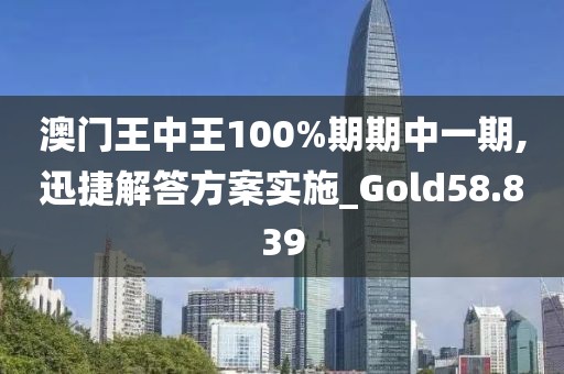 澳门王中王100%期期中一期,迅捷解答方案实施_Gold58.839