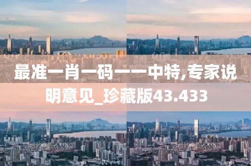 最准一肖一码一一中特,专家说明意见_珍藏版43.433