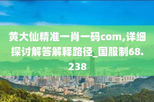 黄大仙精准一肖一码com,详细探讨解答解释路径_国服制68.238