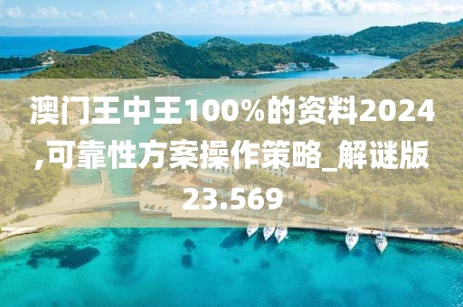 澳门王中王100%的资料2024,可靠性方案操作策略_解谜版23.569