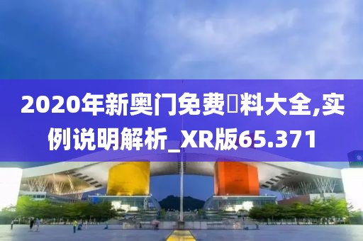 2020年新奥门免费資料大全,实例说明解析_XR版65.371