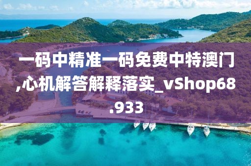 一码中精准一码免费中特澳门,心机解答解释落实_vShop68.933