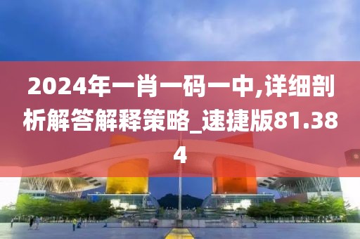 2024年一肖一码一中,详细剖析解答解释策略_速捷版81.384