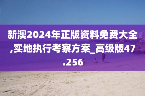 新澳2024年正版资料免费大全,实地执行考察方案_高级版47.256