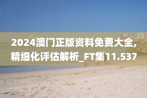 2024澳门正版资料免费大全,精细化评估解析_FT集11.537