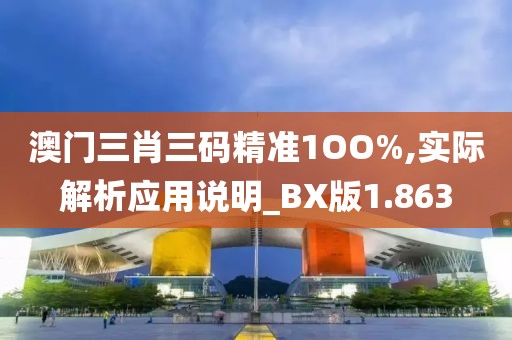 澳门三肖三码精准1OO%,实际解析应用说明_BX版1.863