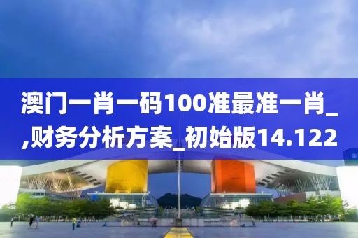澳门一肖一码100准最准一肖_,财务分析方案_初始版14.122