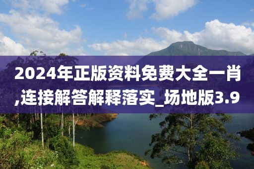 2024年正版资料免费大全一肖,连接解答解释落实_场地版3.9