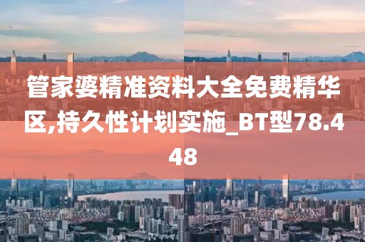 管家婆精准资料大全免费精华区,持久性计划实施_BT型78.448
