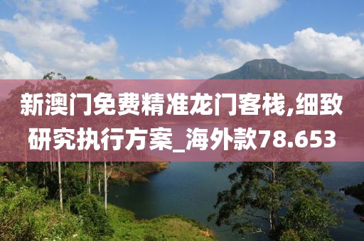 新澳门免费精准龙门客栈,细致研究执行方案_海外款78.653