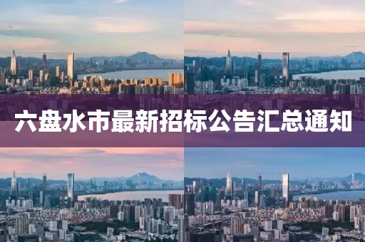 六盘水市最新招标公告汇总通知