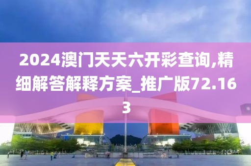 2024澳门天天六开彩查询,精细解答解释方案_推广版72.163