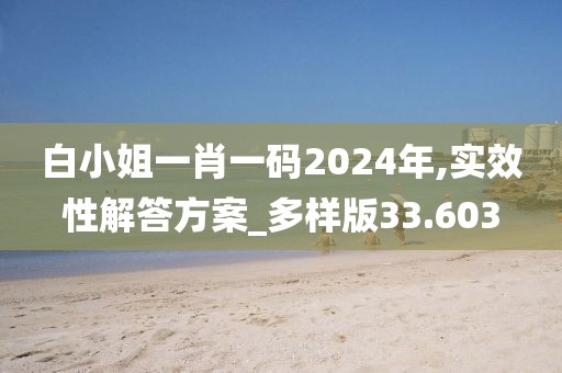 白小姐一肖一码2024年,实效性解答方案_多样版33.603