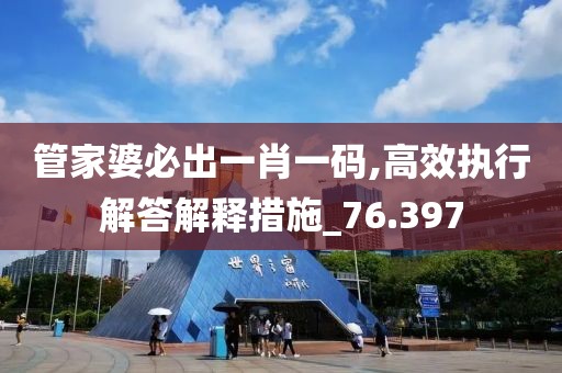 管家婆必出一肖一码,高效执行解答解释措施_76.397