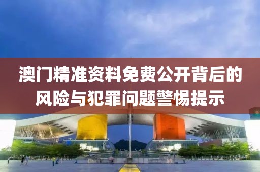 澳门精准资料免费公开背后的风险与犯罪问题警惕提示