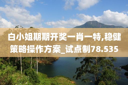 白小姐期期开奖一肖一特,稳健策略操作方案_试点制78.535