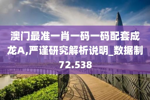澳门最准一肖一码一码配套成龙A,严谨研究解析说明_数据制72.538