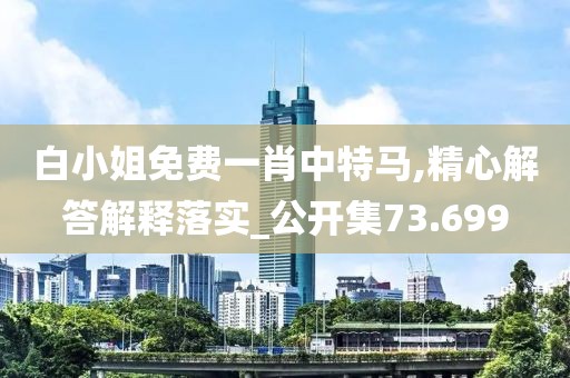 白小姐免费一肖中特马,精心解答解释落实_公开集73.699
