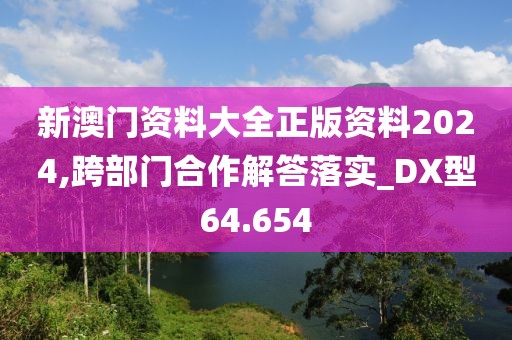 新澳门资料大全正版资料2024,跨部门合作解答落实_DX型64.654