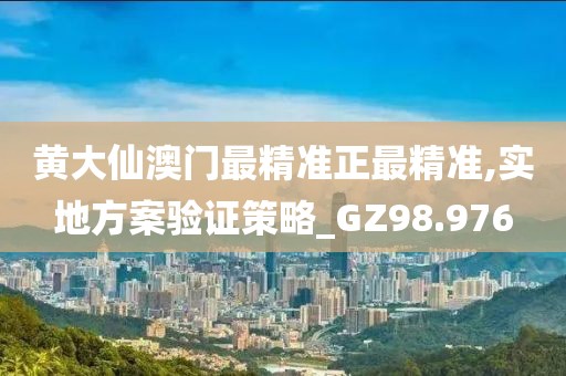黄大仙澳门最精准正最精准,实地方案验证策略_GZ98.976