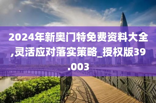 2024年新奥门特免费资料大全,灵活应对落实策略_授权版39.003