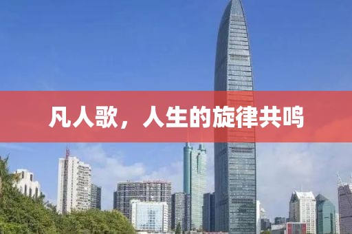 凡人歌，人生的旋律共鸣