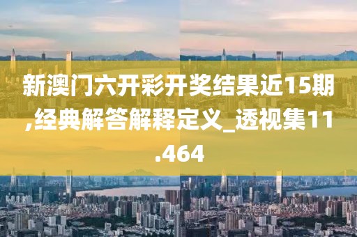 新澳门六开彩开奖结果近15期,经典解答解释定义_透视集11.464