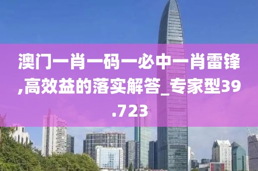 澳门一肖一码一必中一肖雷锋,高效益的落实解答_专家型39.723