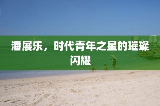潘展乐，时代青年之星的璀璨闪耀