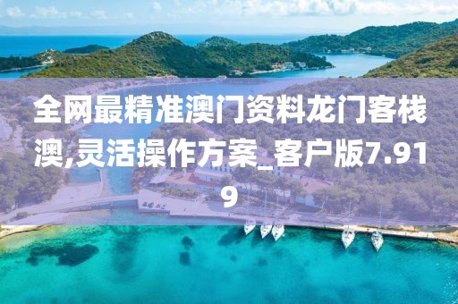 全网最精准澳门资料龙门客栈澳,灵活操作方案_客户版7.919