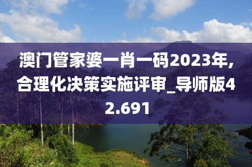 澳门管家婆一肖一码2023年,合理化决策实施评审_导师版42.691