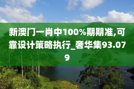 新澳门一肖中100%期期准,可靠设计策略执行_奢华集93.079