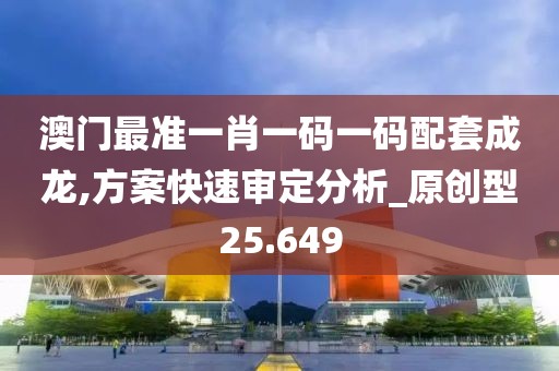 澳门最准一肖一码一码配套成龙,方案快速审定分析_原创型25.649