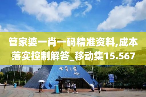 管家婆一肖一码精准资料,成本落实控制解答_移动集15.567