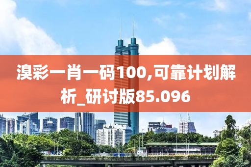 溴彩一肖一码100,可靠计划解析_研讨版85.096
