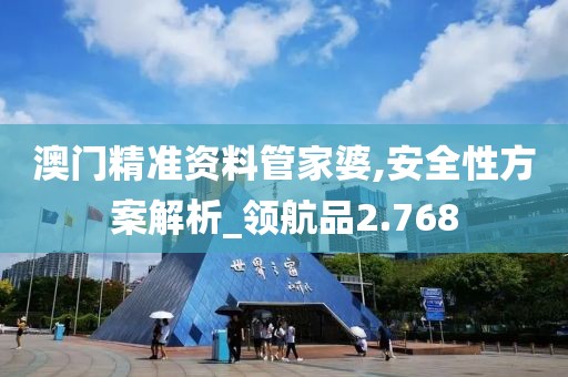 澳门精准资料管家婆,安全性方案解析_领航品2.768