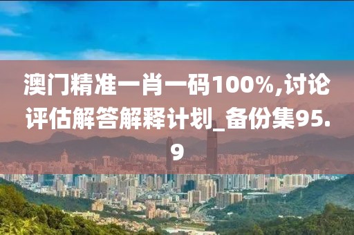 澳门精准一肖一码100%,讨论评估解答解释计划_备份集95.9