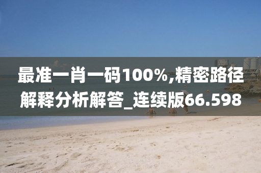 最准一肖一码100%,精密路径解释分析解答_连续版66.598