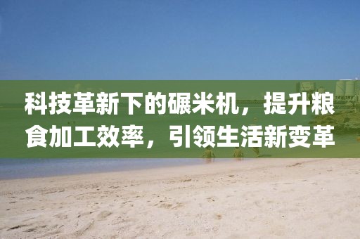 科技革新下的碾米机，提升粮食加工效率，引领生活新变革