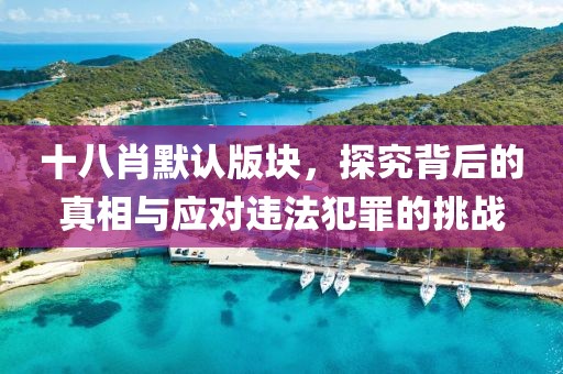 十八肖默认版块，探究背后的真相与应对违法犯罪的挑战