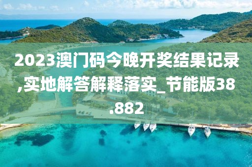 2023澳门码今晚开奖结果记录,实地解答解释落实_节能版38.882