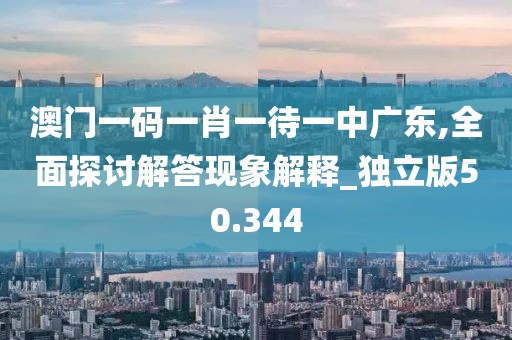 澳门一码一肖一待一中广东,全面探讨解答现象解释_独立版50.344